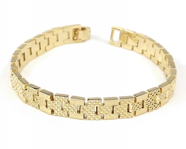 gold bracelet for a gold-plated leg