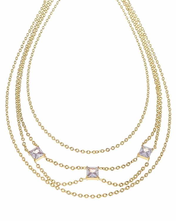 GOLD CHAIN NECKLACE celebrity STAINLESS STEEL