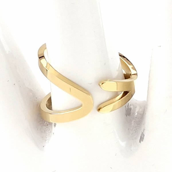 ring 19,00mm gold stainless steel