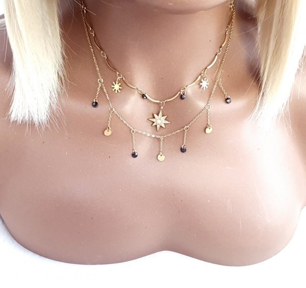 GOLD CHAIN NECKLACE celebrity STAINLESS STEEL