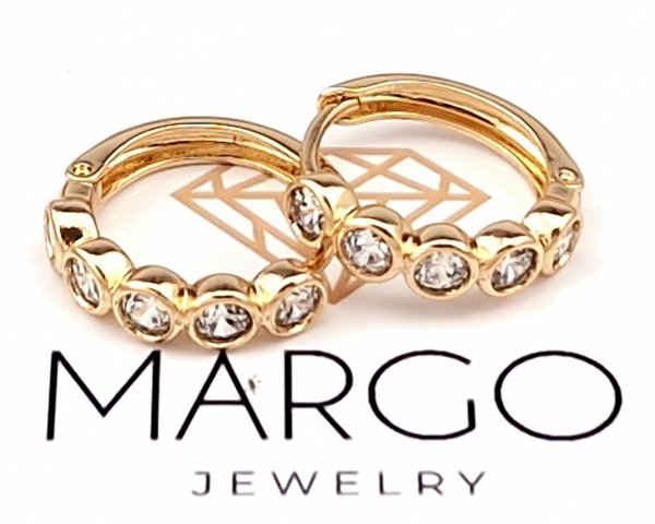 exclusive swarovski gold-plated earrings