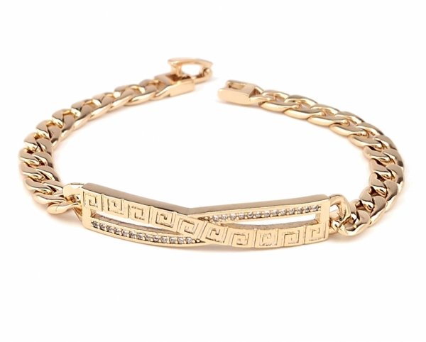 gold bracelet for a gold-plated leg