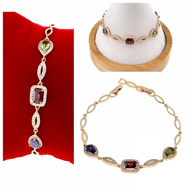 gold bracelet for a gold-plated leg