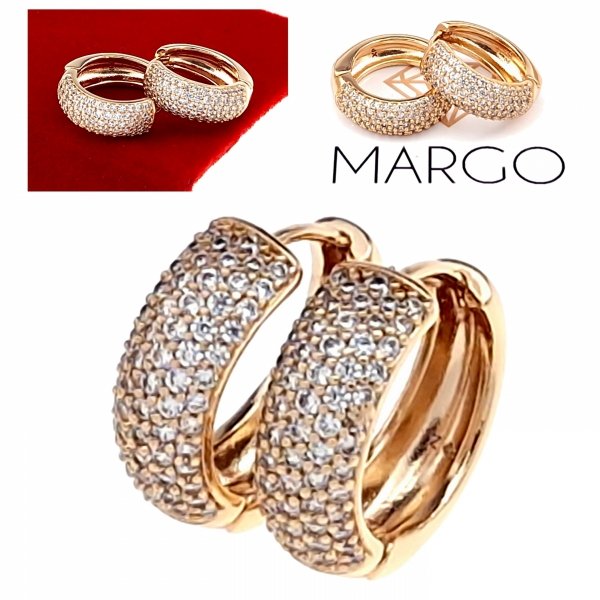 exclusive swarovski gold-plated earrings