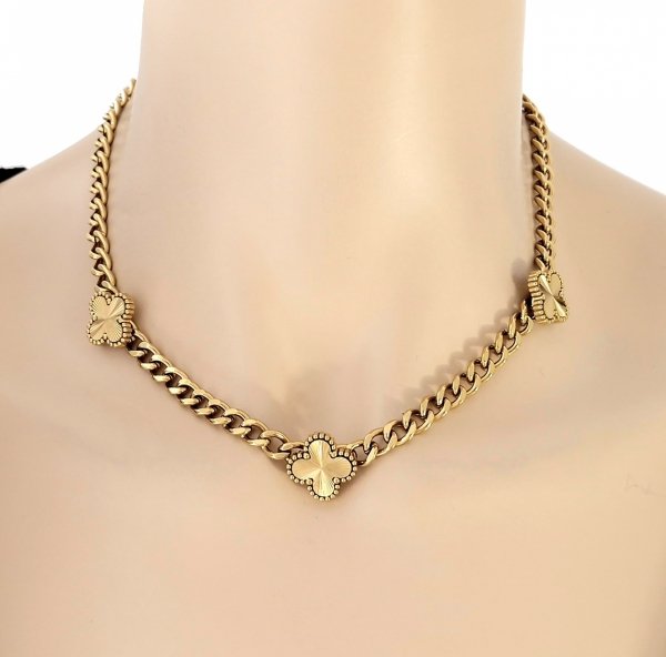 GOLD CHAIN NECKLACE celebrity STAINLESS STEEL