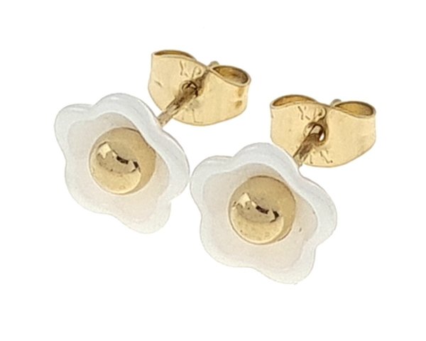 gold plated earrings with exclusive cubic zirconia