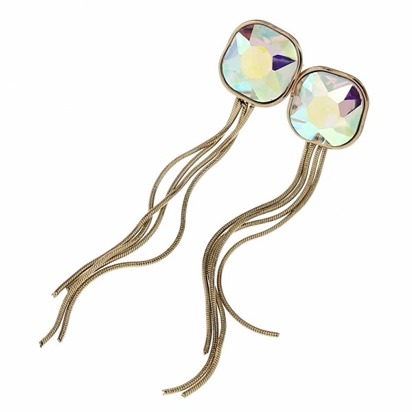 gold earrings made of stainless steel