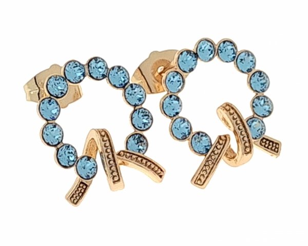 exclusive swarovski gold-plated earrings