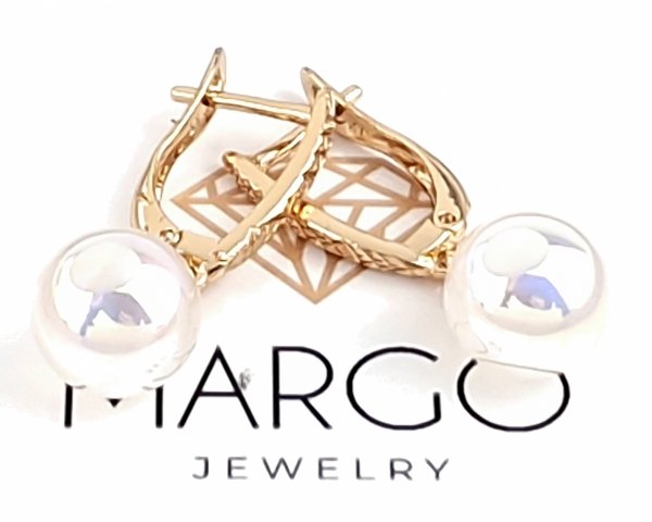 gold plated earrings with exclusive cubic zirconia