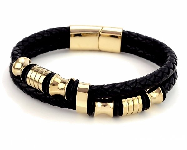 BRACELET GOLD CELEBRITY STAINLESS STEEL