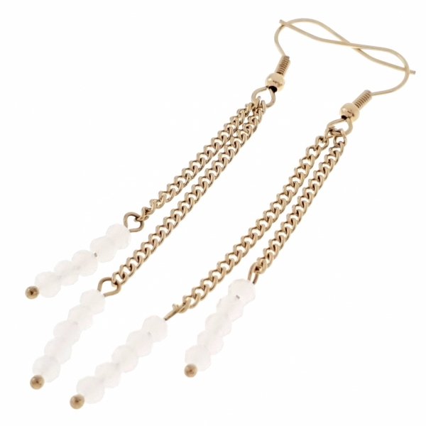 gold earrings made of stainless steel