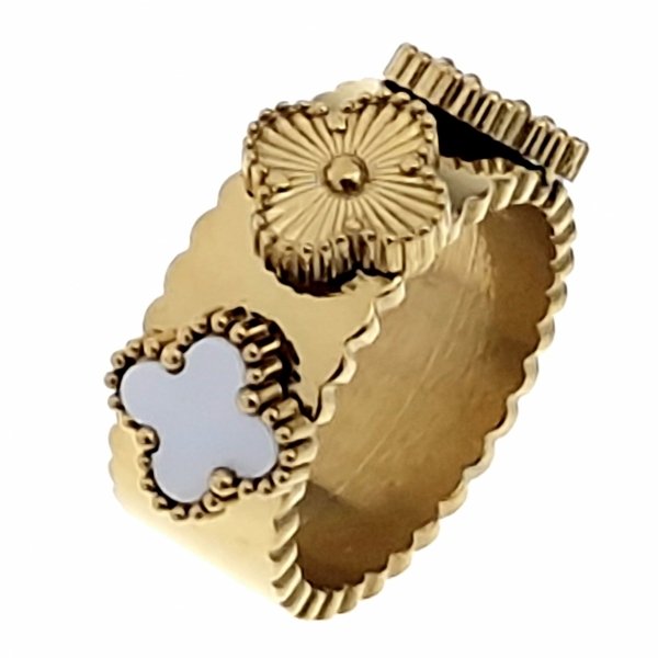 ring 19,00mm gold stainless steel