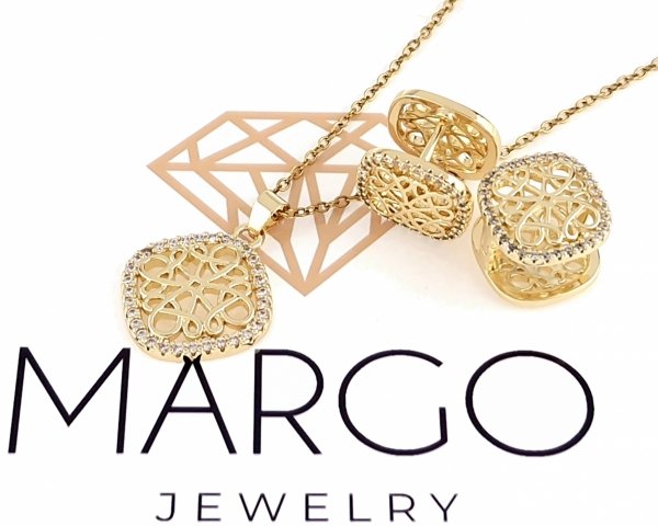 Gold Chain Celebrity Gold Plated Necklace 14K XUPING