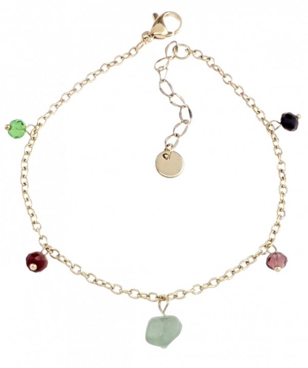 BRACELET GOLD CELEBRITY STAINLESS STEEL