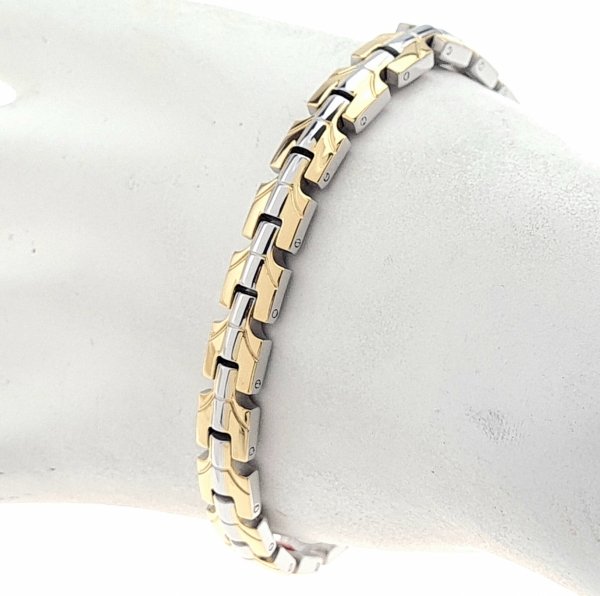 BRACELET GOLD CELEBRITY STAINLESS STEEL