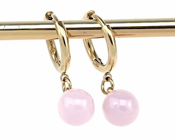 gold earrings made of stainless steel