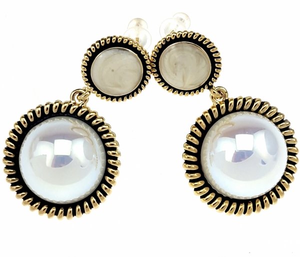 gold plated earrings with exclusive cubic zirconia