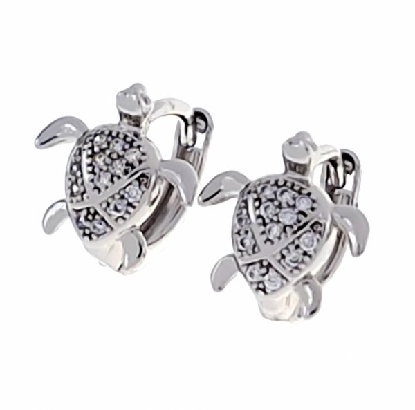 gold plated earrings with exclusive cubic zirconia
