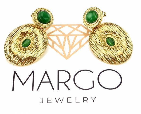 gold earrings made of stainless steel