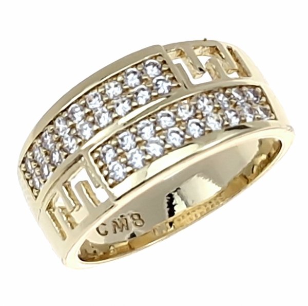 gold ring 18,60mm. gold-plated engagement xuping