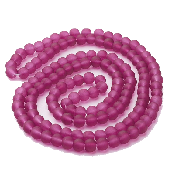 Glass beads faceted strands
