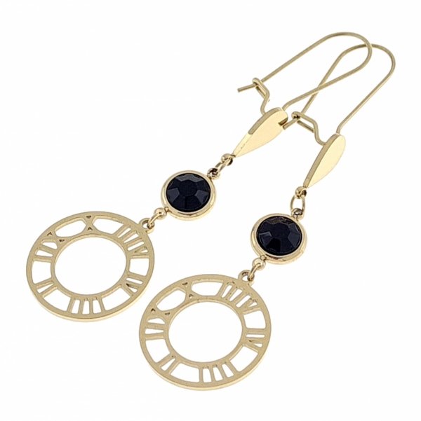 gold earrings made of stainless steel