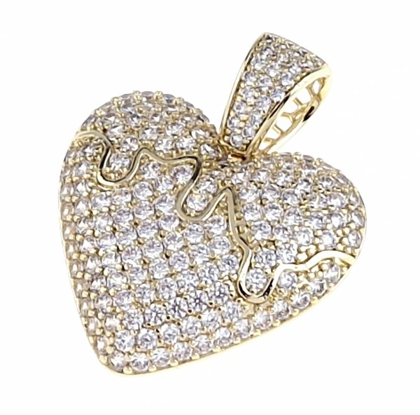 gold pendant 18k shiny xuping