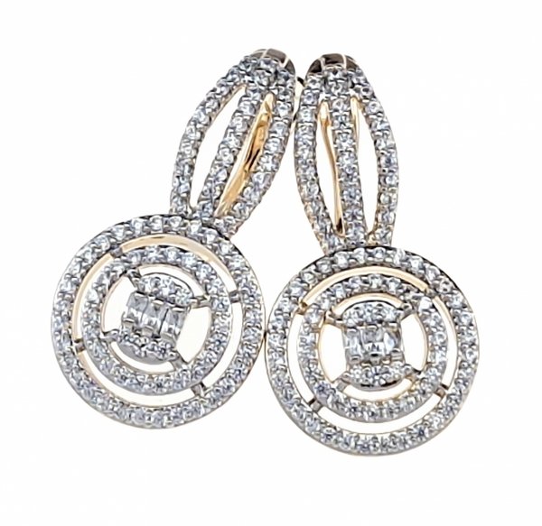 exclusive swarovski gold-plated earrings