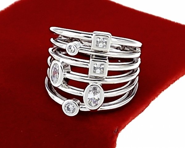 gold ring 18,60mm. gold-plated engagement xuping