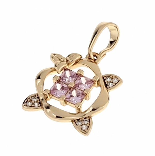 gold pendant 18k shiny xuping