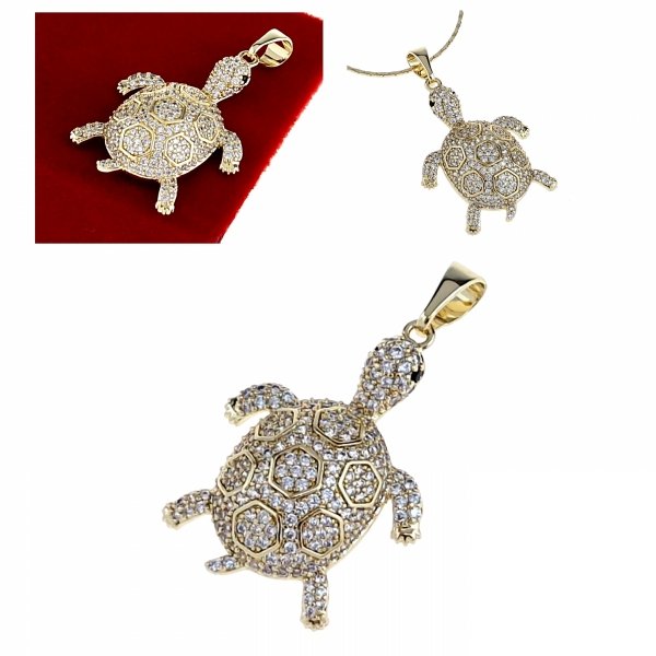 gold pendant 18k shiny xuping