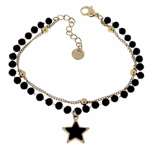 BRACELET GOLD CELEBRITY STAINLESS STEEL