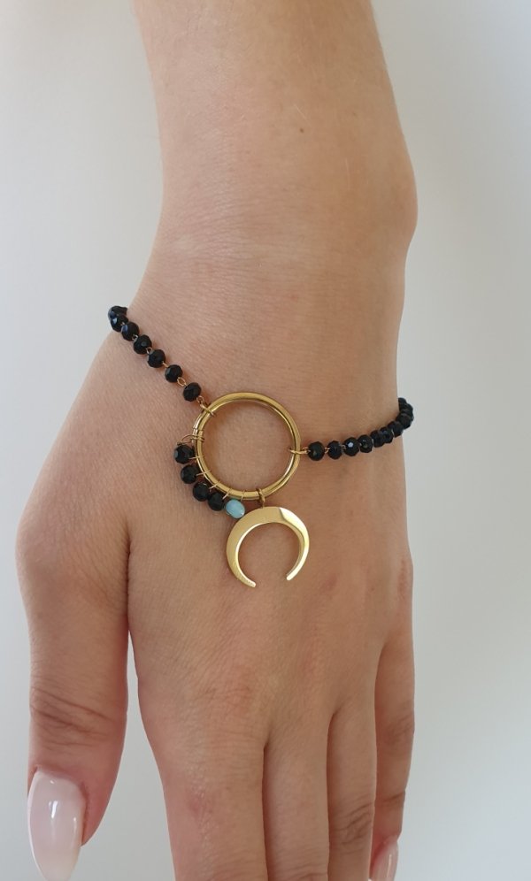 BRACELET GOLD CELEBRITY STAINLESS STEEL