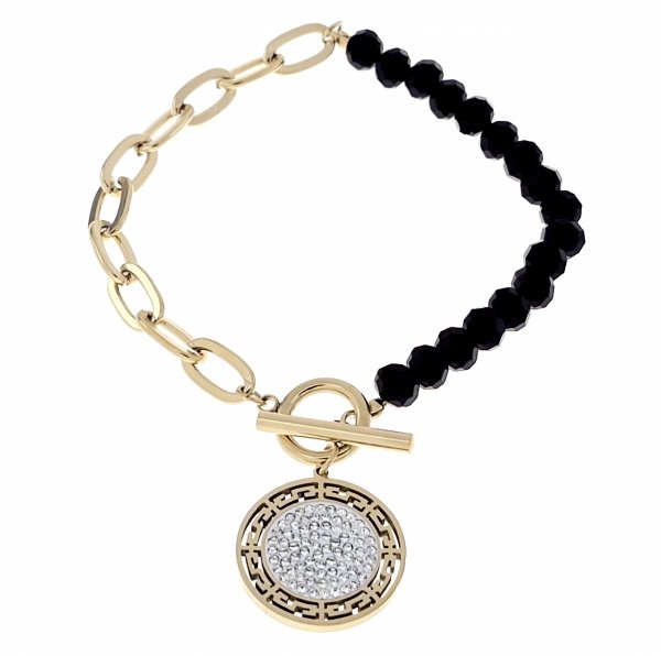 BRACELET GOLD CELEBRITY STAINLESS STEEL