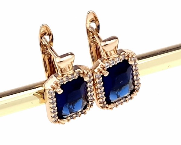 exclusive swarovski gold-plated earrings