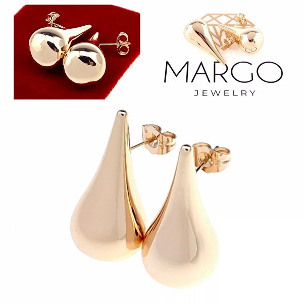 exclusive swarovski gold-plated earrings