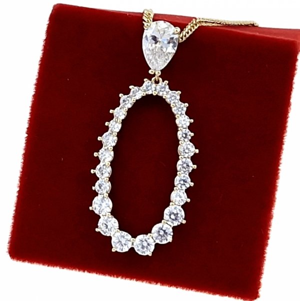 gold pendant 18k shiny xuping