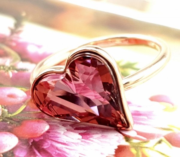 gold ring 18,30mm. gold-plated engagement xuping