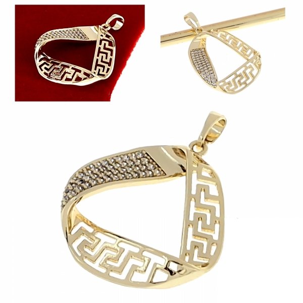 gold pendant 18k shiny xuping