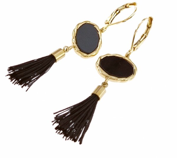 gold earrings made of stainless steel