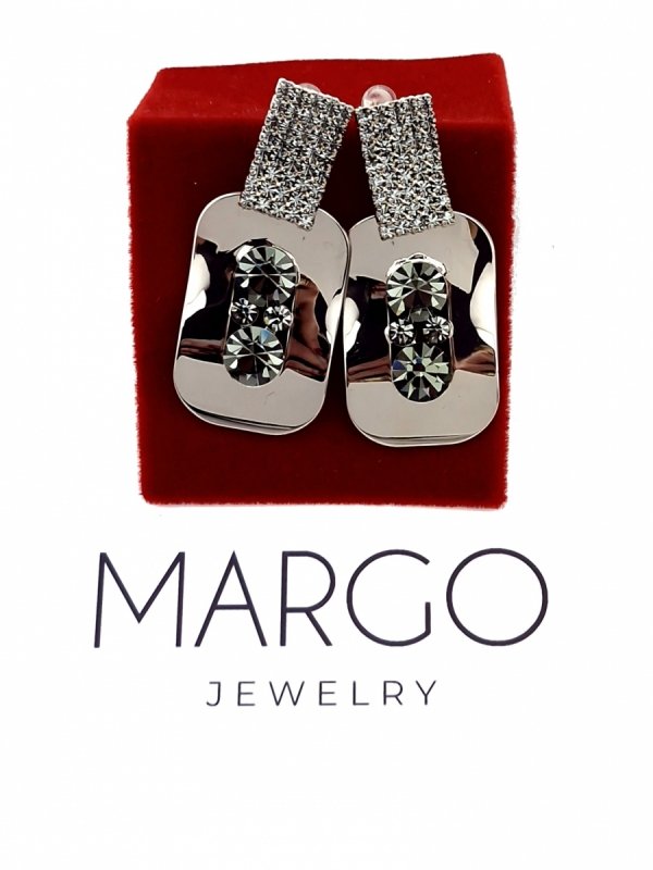 gold plated earrings with exclusive cubic zirconia