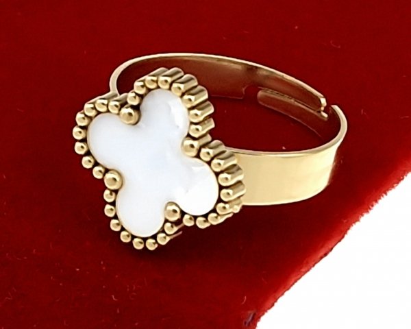 ring 18,30mm gold stainless steel