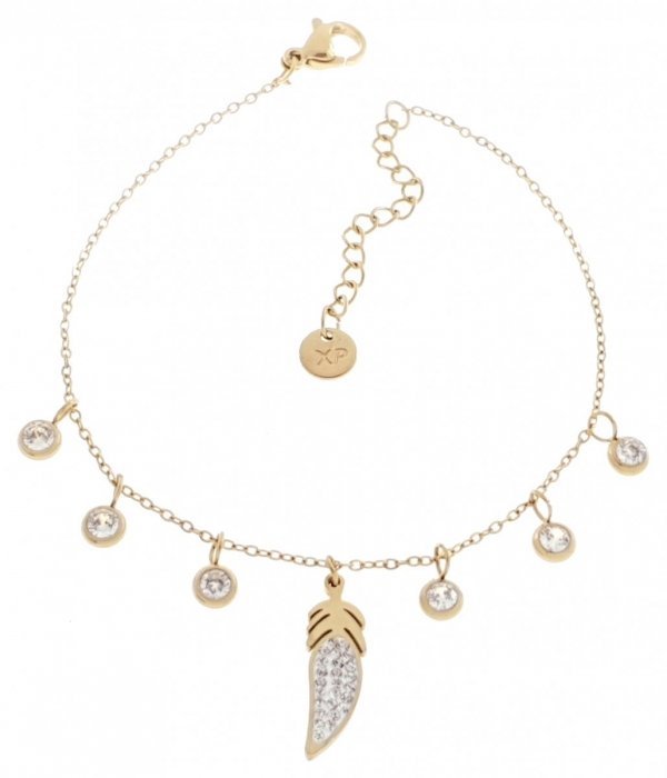 BRACELET GOLD CELEBRITY STAINLESS STEEL