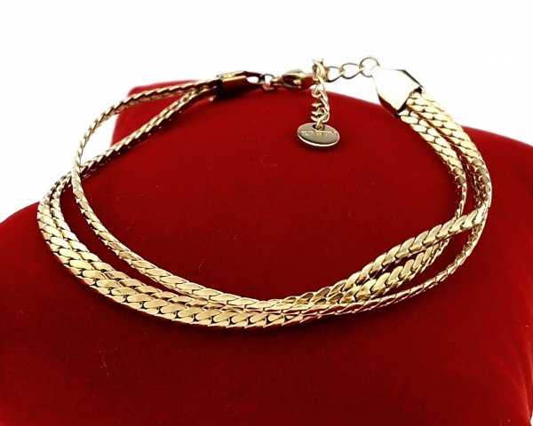 BRACELET GOLD CELEBRITY STAINLESS STEEL