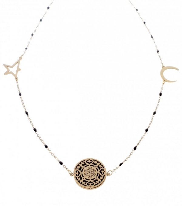 GOLD CHAIN NECKLACE celebrity STAINLESS STEEL