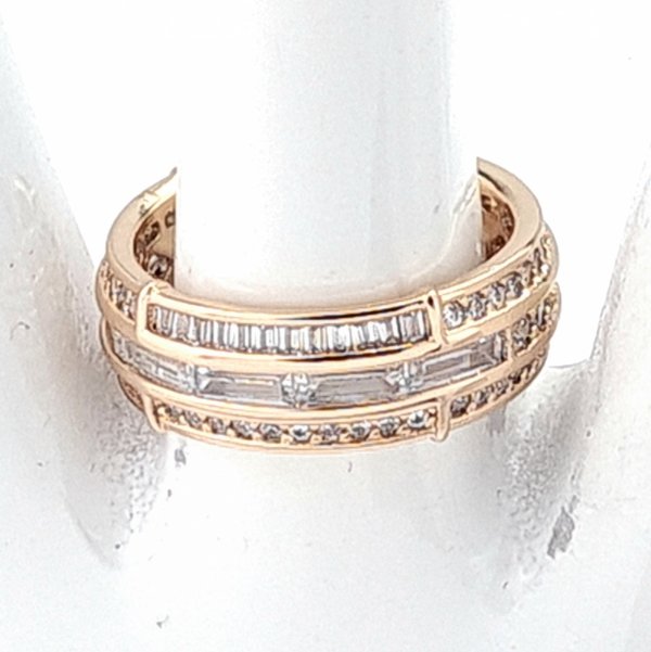 gold ring 18,60mm. gold-plated engagement xuping