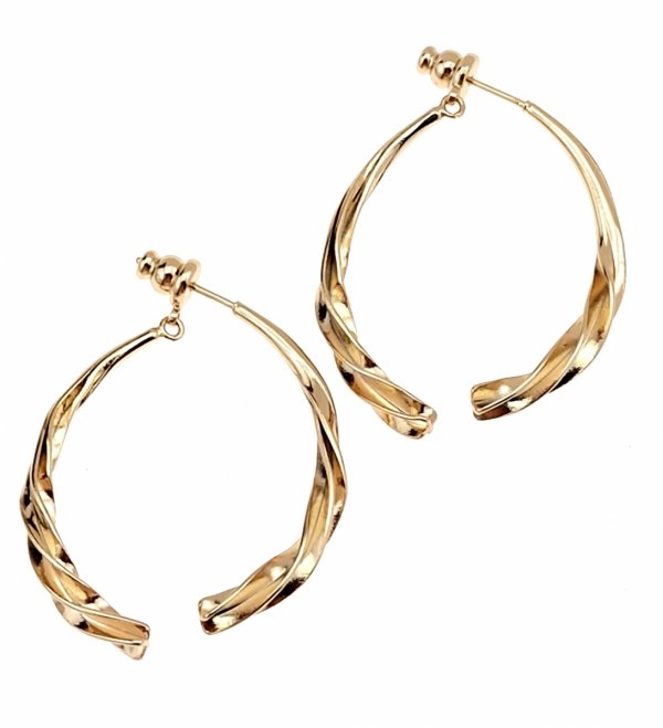 gold plated earrings with exclusive cubic zirconia