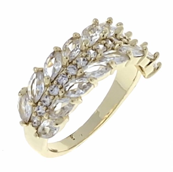 gold ring 18,60mm. gold-plated engagement xuping