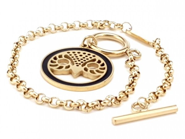 BRACELET GOLD CELEBRITY STAINLESS STEEL