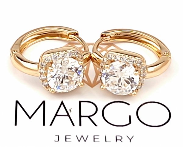 exclusive swarovski gold-plated earrings